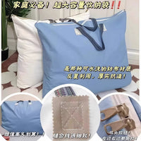 Large Oxford Cloth Storage Bag for Quilts, Clothes, Moving, Moisture-proof, Washable, Portable Travel Organizer