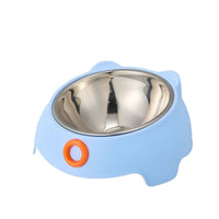 Stainless Steel Tilted Pet Bowl for Cats and Small Dogs, Elevated Anti-Vomit Anti-Choke Food Feeder, Non-Slip Anti-Tip Design