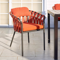 Rattan Wicker Outdoor Dining Set with Table and Chairs for Patio Garden Balcony
