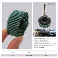 2-inch Rubber Cyclone Abrasive Drill Brush for Metal Rust Removal and Polishing
