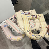 Cute Cartoon Universal Toilet Seat Cover Mat, Waterproof Washable Reusable Toilet Seat Cushion for All Seasons