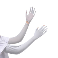 UV Protection Cooling Arm Sleeves with Finger Holes for Cycling Running