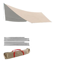 Outdoor Silver-Coated Canopy Tent, Thickened Sunshade, Waterproof UV Protection for Camping & Picnics