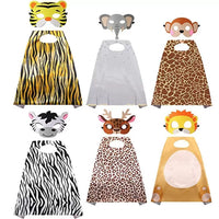 Kids' Forest Animal Cape and Mask Set for Theme Parties and Performances