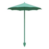Mini Plant Sunshade Umbrella for Potted Plants and Succulents, Outdoor Fiberglass Ground Insert