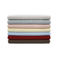 Bamboo Cotton Linen Crepe Fabric Solid Color Breathable Wrinkled Material for Summer Apparel