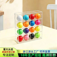 Acrylic Golf Ball Display Case Wall Mountable Collectible Holder for Tennis Baseball