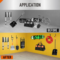 Heavy-Duty Garage Storage Hooks for Bikes, Ladders, and Tools - Wall Mount Utility Hangers with Screws