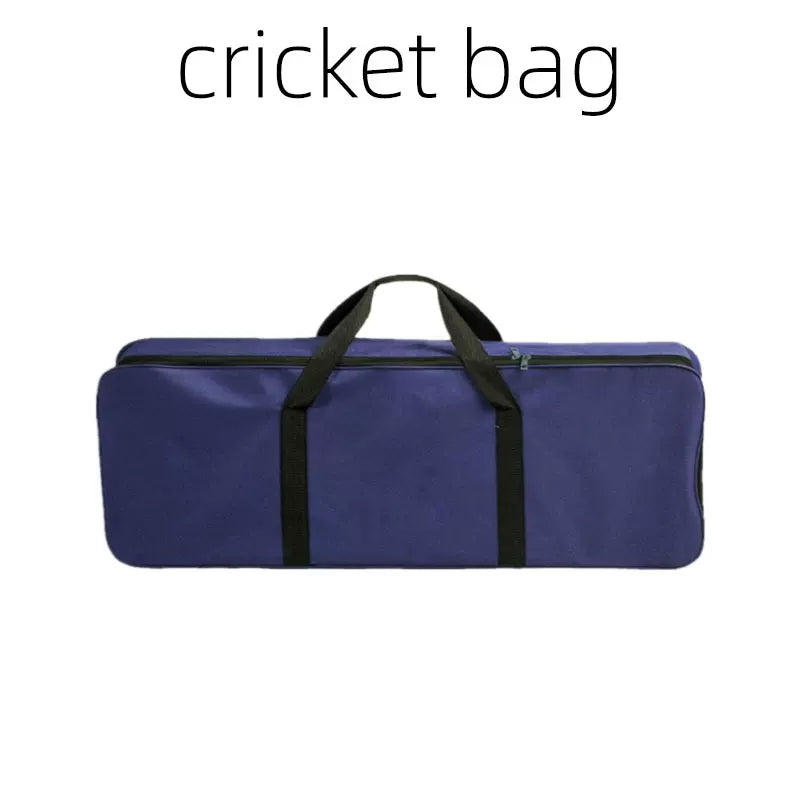 Cricket Equipment Bag Plastic Gear Bag Holds 2 Sets Small Portable Double Zipper Long Bag