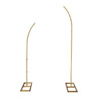 Thickened Arch Backdrop Stand for Party Wedding Decoration, Golden Horn Arch