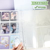 A4 Photo Album Pages for Postcards, Photocards, and Collectibles - Single-Sided Storage for 3, 4, 5, 6-inch Photos