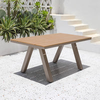 Outdoor Patio Dining Set Aluminum Alloy Rattan Woven Waterproof Sunscreen Garden Furniture