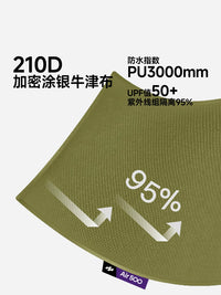 MKWAY Hexagonal Silver-Coated Camping Tarp for Sun and Rain Protection