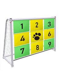 Soccer Goal with Target Sheet for Penalty Kick Training - Portable 2-in-1 Football Goal