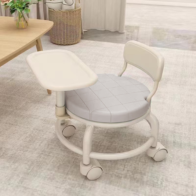 Kids' Multi-functional Dining Chair with Wheels and Sound, Adjustable Height Baby Feeding Booster Seat