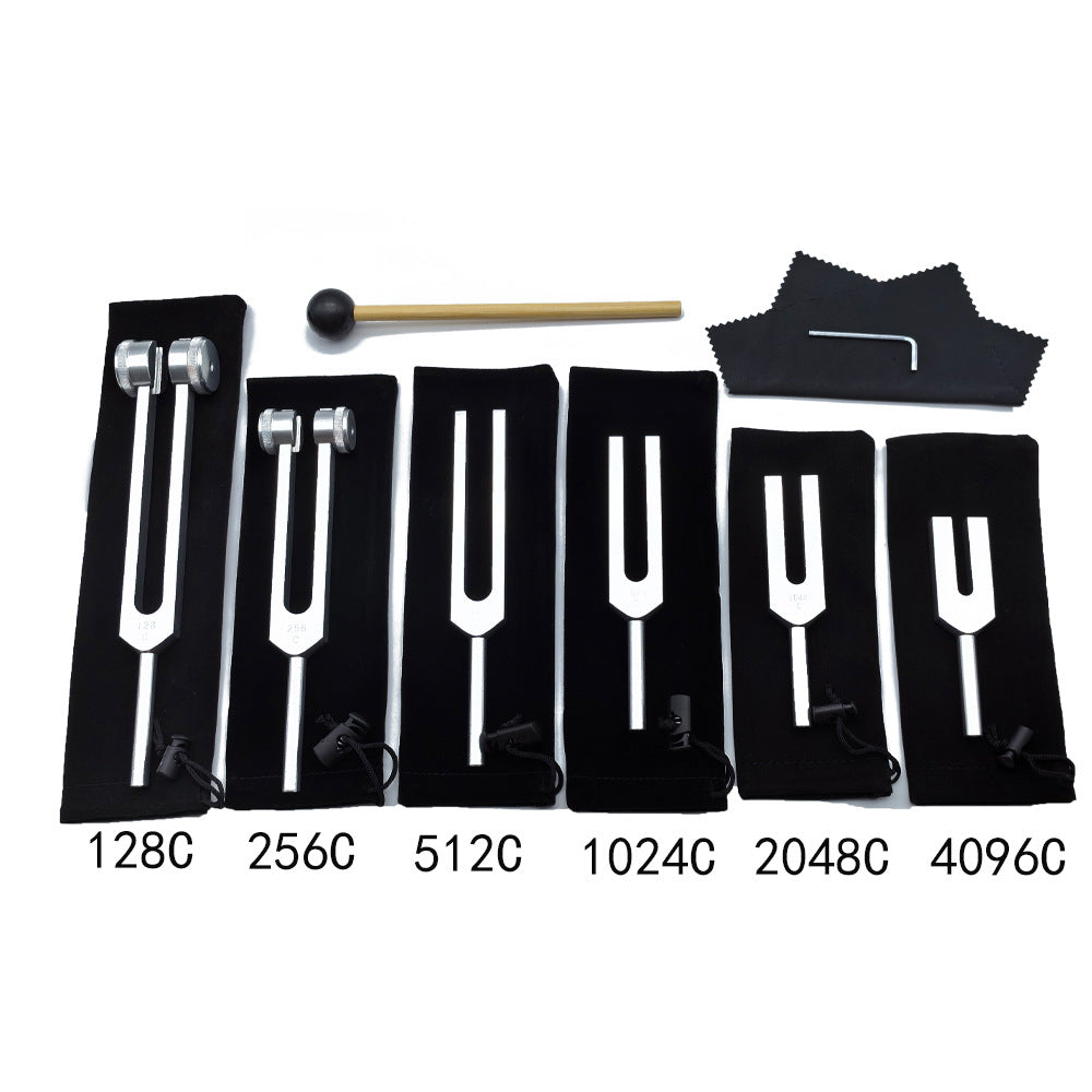 Aluminum Alloy Tuning Fork Set with Base for Sound Healing and Musical Instrument Tuning