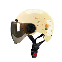 3C Certified Electric Scooter Helmet for Women, Four Seasons Universal, Sun Protection, Couple's Half Helmet