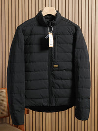 Men's Lightweight Warm 90% Duck Down Quilted Stand Collar Puffer Jacket