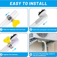 Portable Air Conditioner Drain Hose Kit, Universal AC Unit Extension Tube