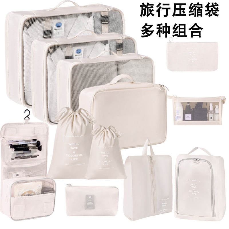 Travel Storage Bag Set for Luggage Organization - Twill Fabric