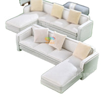 Miniature Corner Sofa for Architectural Models & Dollhouses, Sand Table Layouts