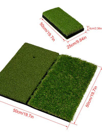 Golf Hitting Mat for Indoor Practice and Swing Training, Non-Slip & Wear-Resistant