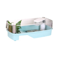 Turtle Tank with Filtration System and Landscaping for Home Use