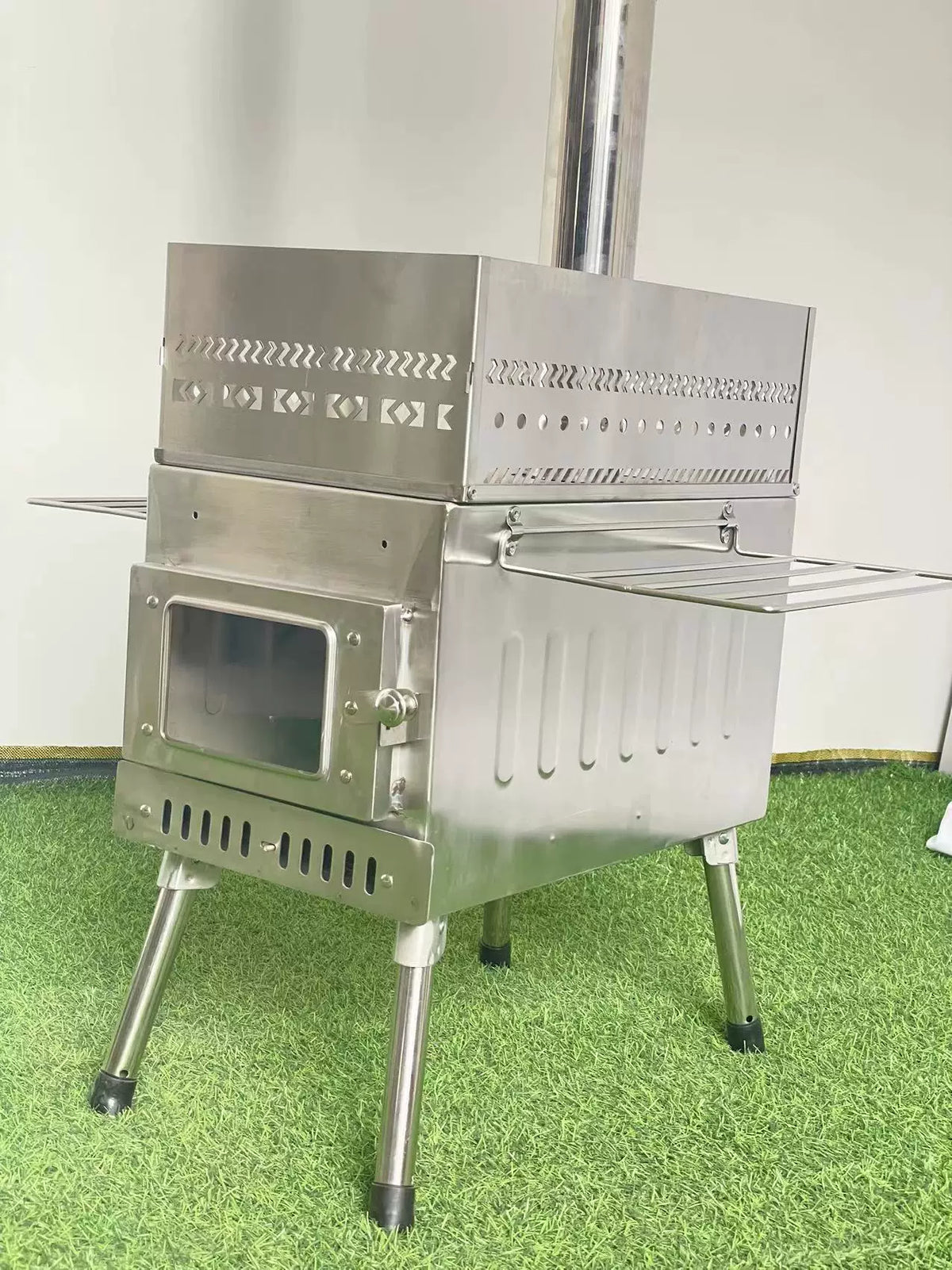 Portable Stainless Steel Wood Burning Tent Sauna Stove for Indoor Heating