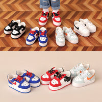 OB11 Doll Canvas & Leather Shoes for 1/12 BJD Dolls, Fashion Accessories for Male & Female Figures