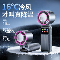 26 New Foldable USB Rechargeable Portable Handheld Cooling Fan with Ice Compress Function for Outdoor Use