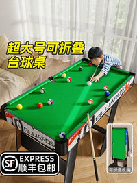 Kids' Oversized Mini Pool Table Set with Folding Legs and Accessories