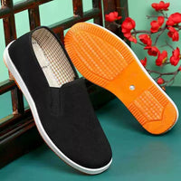 Men's Old Beijing Cloth Shoes Non-Slip Rubber Sole Casual Work Shoes