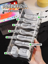 Desktop Cable Management Box for Chargers and Cords