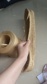 Flat Kraft Paper Rope for DIY Crafts, Gift Wrapping, and Lampshade Weaving - 1000m Roll