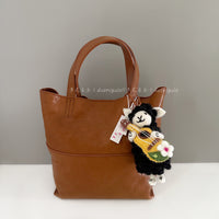 Handmade Nepal Wool Felt Rock Guitar Black Sheep Keychain Bag Car Charm Gift