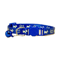 Adjustable Luminous Pet Collar with Bell and Safety Buckle for Cats and Small Dogs