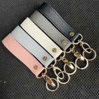 PU Leather Keychain Bag Charm Car Key Holder Gift