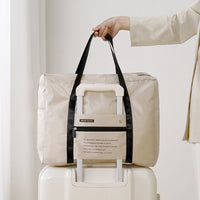 Foldable Waterproof Travel Duffel Bag with Trolley Sleeve