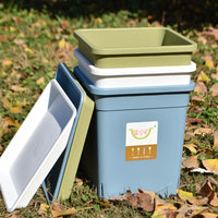 Square Thickened Plant Pot Saucer Durable Resin Leak-Proof Tray for Indoor Outdoor Use