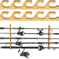 Wooden Wall-Mounted Hat Rack for Baseball Caps and Clothes, 5-Tier Storage Organizer