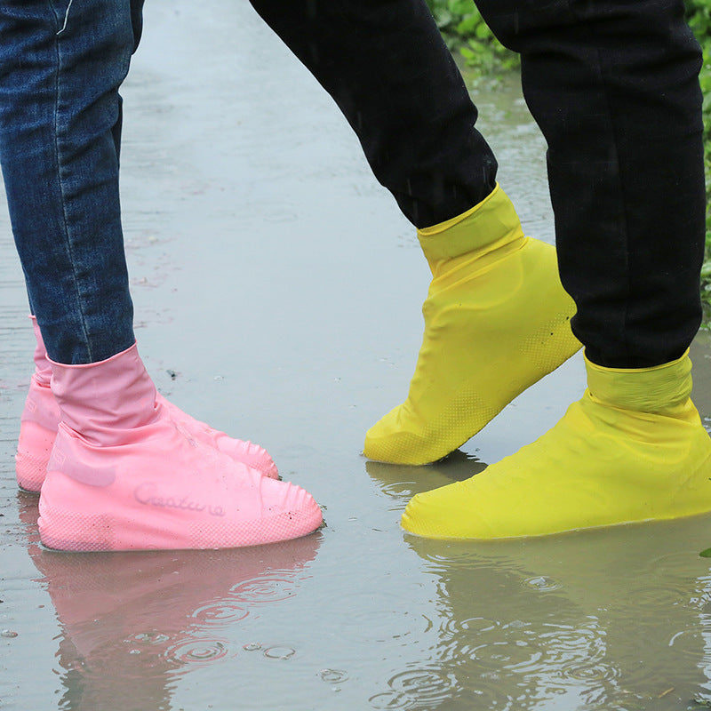 Reusable Silicone Shoe Covers for Rain, Snow, and Mud Protection - Non-Slip High-Top Waterproof Shoe Protectors