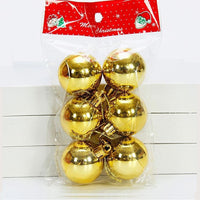 Christmas Tree Ornaments Electroplated Plastic Colorful Christmas Balls