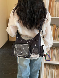 2026 New Japanese Star Print Ita Bag Large Capacity Transparent Display Window Shoulder Crossbody Bag for Students