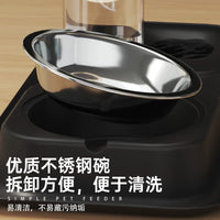 Automatic Water Dispensing Pet Food Bowl with Anti-Spill Design for Cats and Dogs