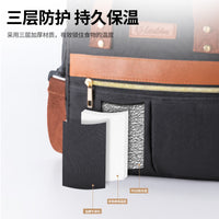 Large Capacity Insulated Cooler Bag Portable Picnic Lunch Box with Shoulder Strap