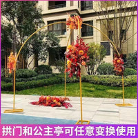 Wedding Arch Flower Stand Metal Frame for Ceremony Aisle Decor