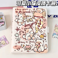 Xiaochancat A5 PU Leather Loose-Leaf Notebook Cover for Students