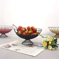 PP Imitation Rattan Woven Fruit Bread Basket for Home Living Room Dining Table Display