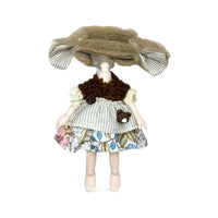 BJD Doll Clothes Set for 1/8 1/12 OB11 Dolls, 16cm Doll Dress & Pants Outfits