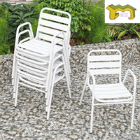 Outdoor Metal Patio Dining Set Balcony Bistro Table and Chairs Modern Garden Terrace Furniture